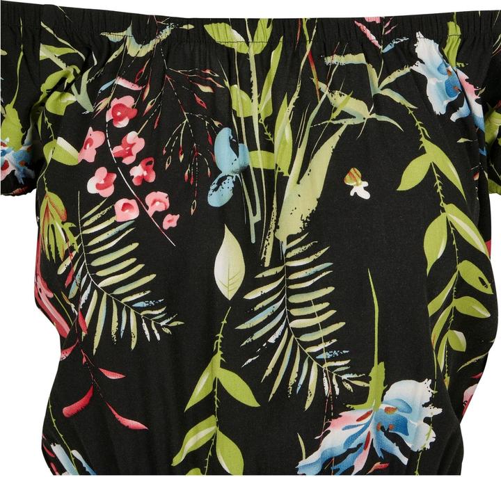 Actual product image Urban Classics Ladies AOP Off Shoulder Short Jumpsuit (4XL)