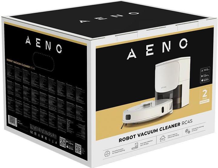 Image du produit Aeno Aspirateur robot laser blanc avec batterie 5200mAh, poubelle de 300ml, réservoir d'eau de 300ml. (Robot d'aspiration et de nettoyage)