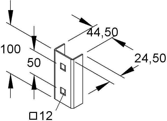 Image du produit Niedax NIE UD24E3 Entretoise Acier inoxydable N° de matériau : 1.4301
