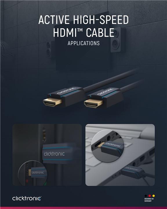 Produktbild clicktronic HDMI (Typ A) — HDMI (Typ A) (25 m, HDMI)