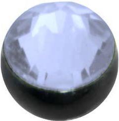 Immagine prodotto Bijouteria Piercing (Acciaio chirurgico 316L, Rivestimento PVD (nero), Cristallo premium)