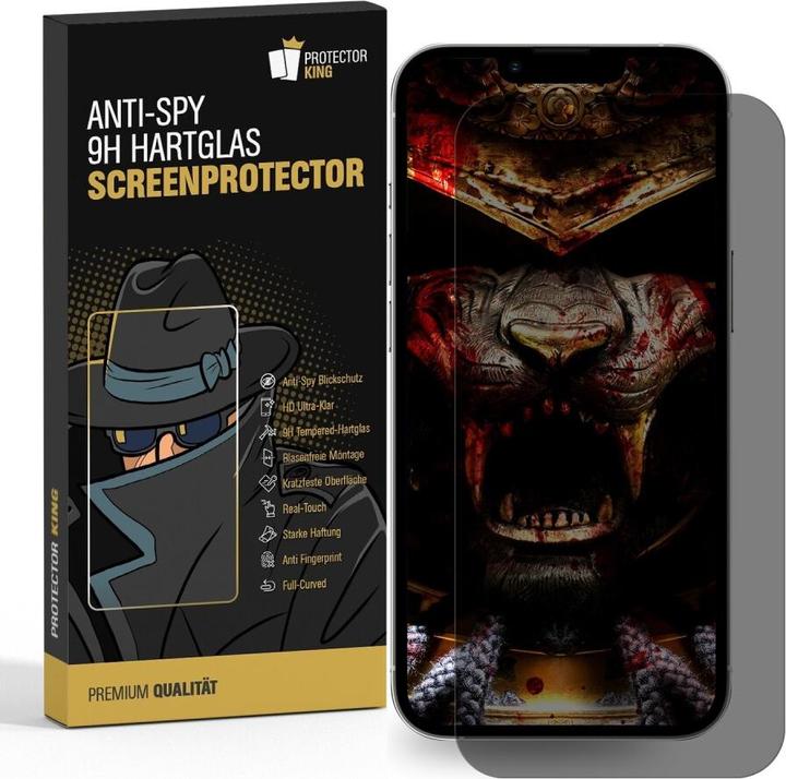 Protectorking 1x Premium Displayschutzfolie 3D KLAR (1 Stück, Apple iPhone XS Max)