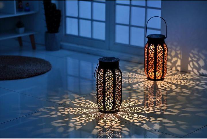 Produktbild Lunartec 4er-Set Smarte Solar-Laterne (4 x)