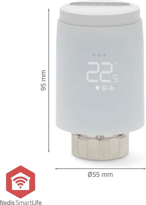 Immagine prodotto Nedis Controllo del radiatore SmartLife | Zigbee 3.0 | A batteria | LED | Android™ / IOS