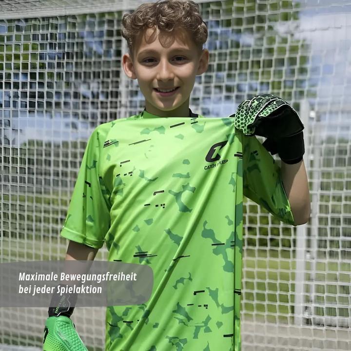 Actual product image Catch & Keep Trikot Green Camou Torwarttrikot Gr. XL Kurzarm Fussball Shirt (XL)