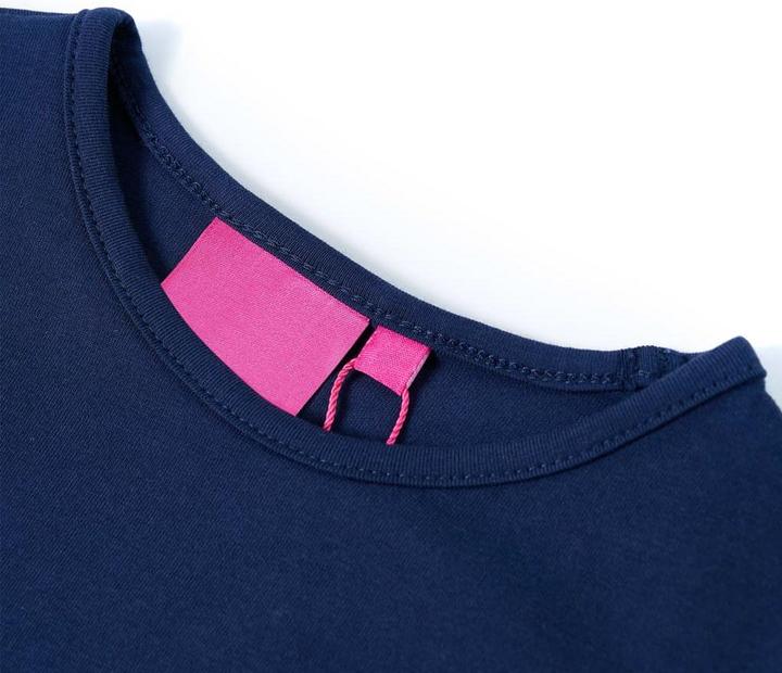 Immagine prodotto VidaXL Camicia da bambino a maniche lunghe blu navy 104,Materiale: 95% cotone (104)
