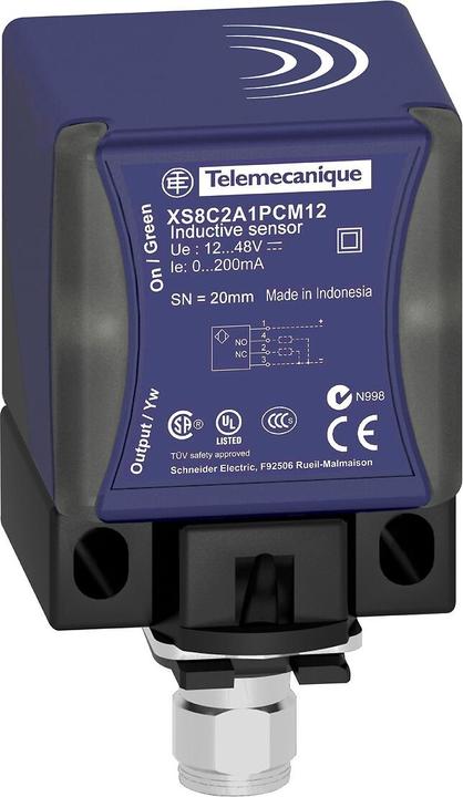 Image du produit TE Sensors Inductive sensor, Sr 40mm, PNP, M12 conn (Interrupteur)