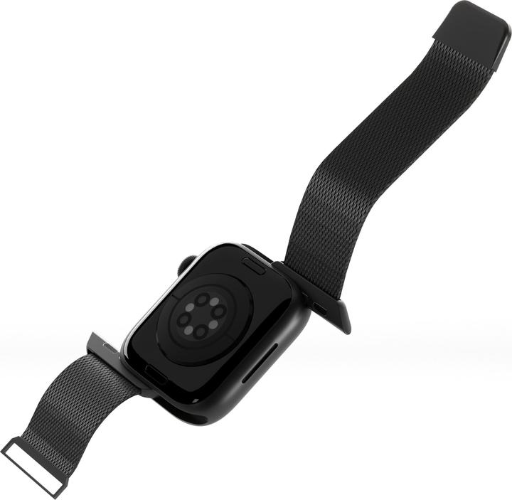 Image du produit Puro Milanese Magnetic Band - Pasek ze stali nierdzewnej do Apple Watch 42/44/45/49 mm (czarny) (42 mm, 44 mm, 45 mm, 49 mm, Acier inoxydable)