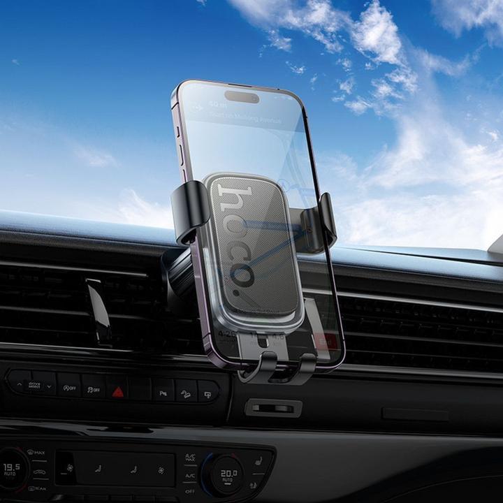 Immagine prodotto Hoco Auto holder gravity car holder for air vent H80 black metal gray