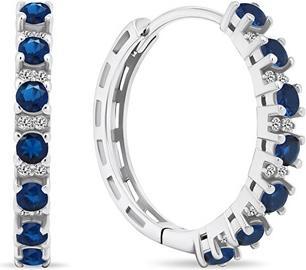 Produktbild Brilio Silver - Sparkling round earrings with zircons EA472WB