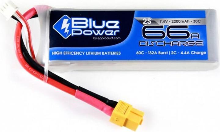 EP BluePower LiPo-Akku 7.4V 2200mAh 30C (7.40 V, 2200 mAh)