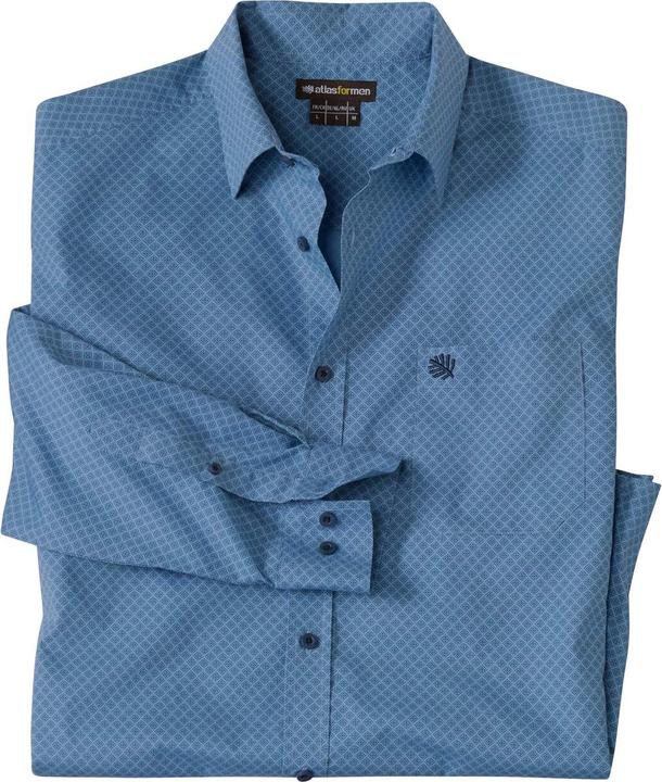 Actual product image Atlas For Men Mens Patterned Poplin Shirt (XXL)
