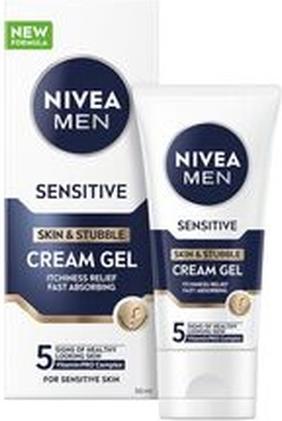 Produktbild NIVEA Cream gel for sensitive skin and stubble Sensitive (Skin & Stubble Cream Gel) 50 ml (50 ml, Gesichtsgel)