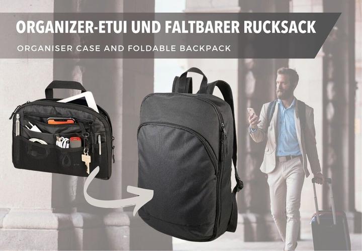 Immagine prodotto Troika TRANSFORM PACK Borsa da viaggio e sacchetto a soffietto, noir (14.50 l)