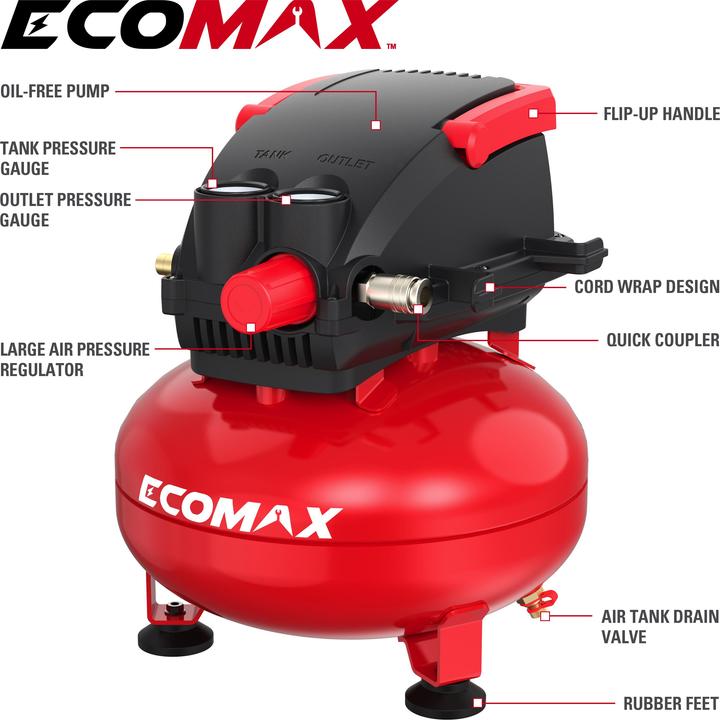 Produktbild Ecomax Kompressor 11l, Pancake