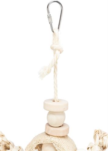 Produktbild Trixie Natural toy, banana leaves/wood/loofah, 42 cm