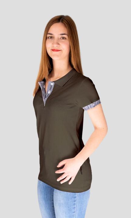 Produktbild Edelvetica Polo Shirt Edelweiss Krageninnenseite & Armabschluss Damen (XL)