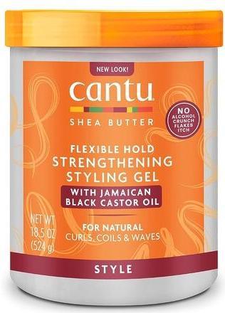 Immagine prodotto Cantu Gel Styling Rinforzante con Olio di Ricino Nero Giamaicano 524g (Gel per capelli, 524 ml)