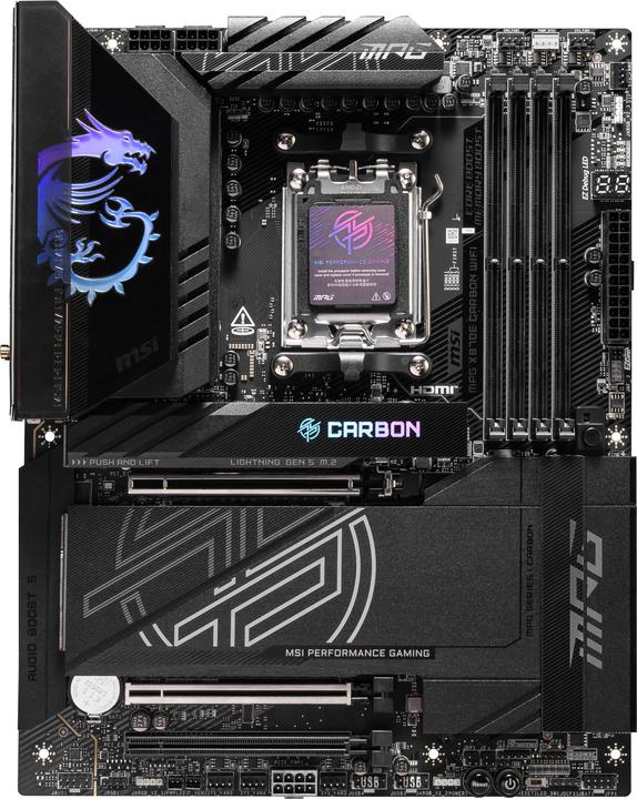 Produktbild MSI MPG X870E Carbon WiFi (AM5, AMD X870E, ATX)