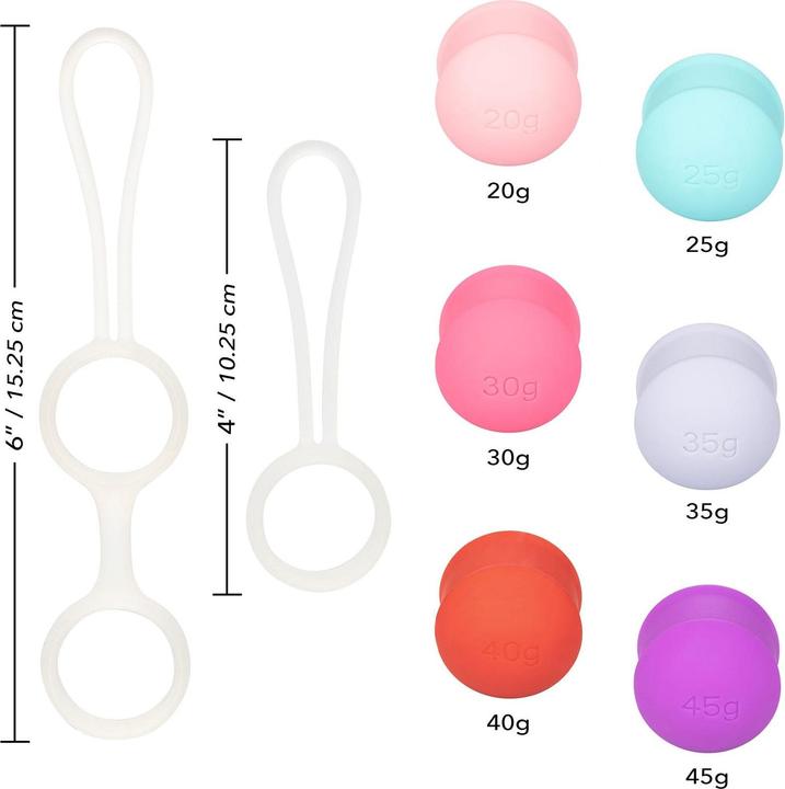 Productafbeelding CalExotics She-ology® Verwisselbare Verzwaarde Kegel Set