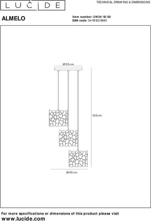 Nutritional values and ingredients Lucide Almelo (E27)