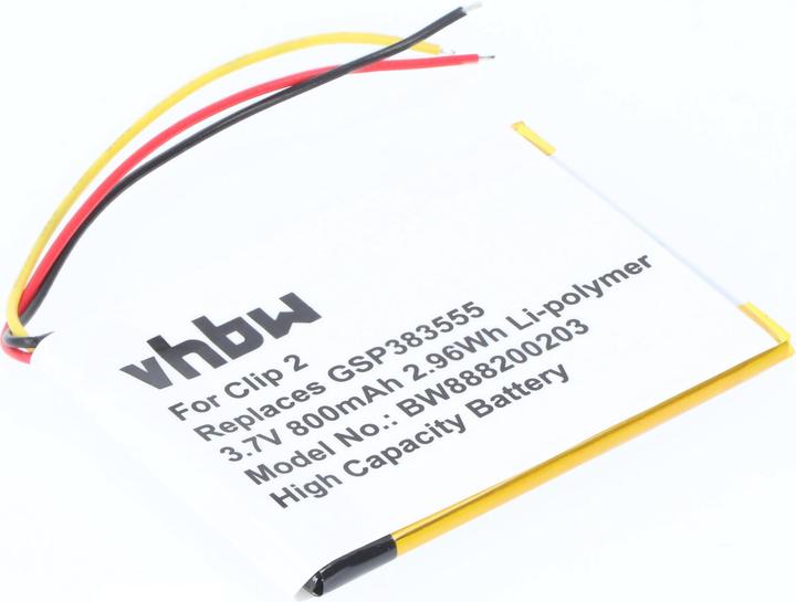 Image du produit XCell Akku Ersatz für JBL GSP383555 für Lautsprecher Boxen Speaker (800mAh, 3.7V, Li-Polymer) (Télécommande de remplacement)