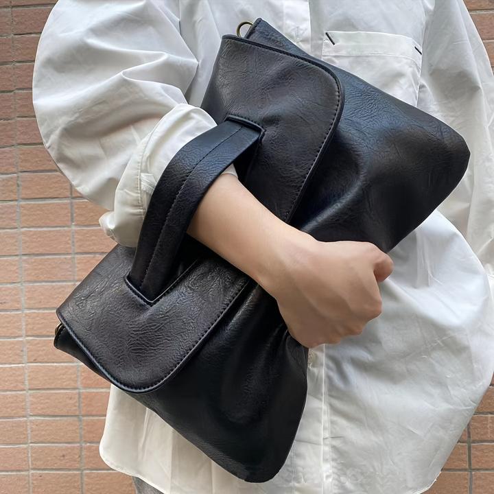 Image du produit Only-Bags.Store Pochette de grande capacité à la mode, porte-cartes en cuir PU, porte-documents décontracté et