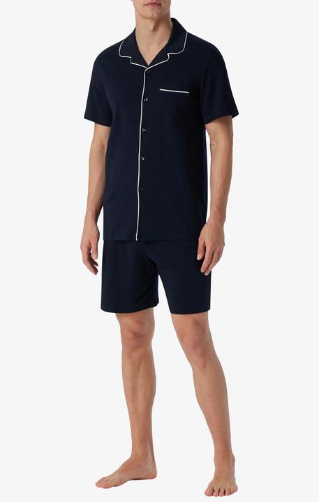 Produktbild Schiesser Pyjama "Fine Interlock" marine (48)