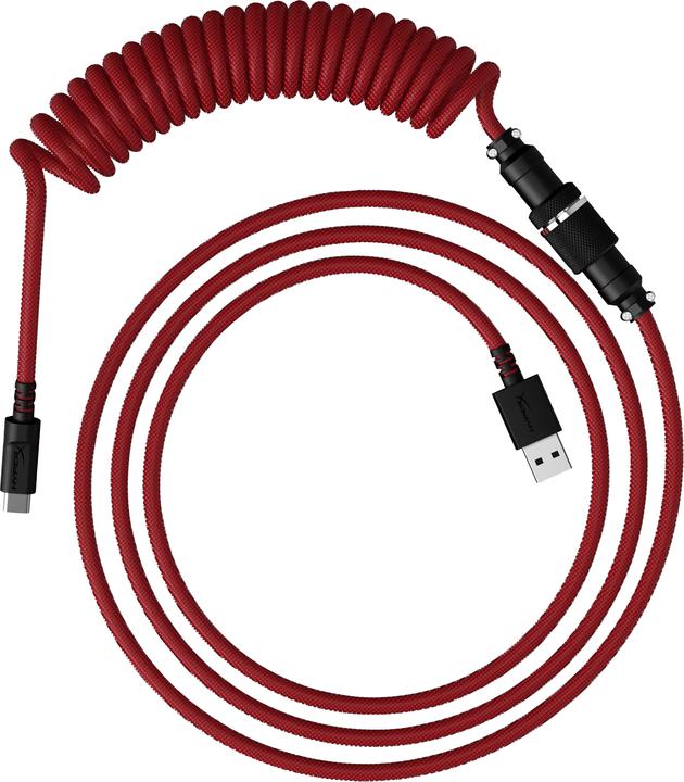 Actual product image HyperX USB-C Coiled Cable Red-Black (1.37 m, USB 3.0)