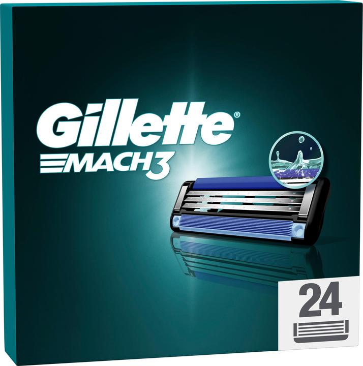 Actual product image Gillette Mach3 Systemklingen 24er - Online Versandvariante Rasierklingen (24 x)