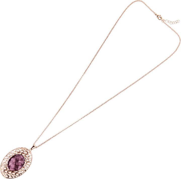 Ottaviani Bronze necklace with crystal