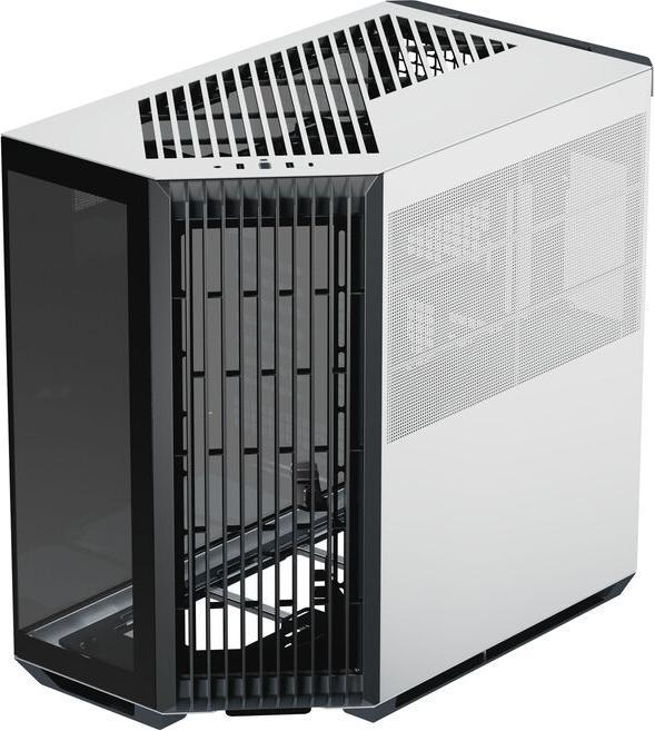 Actual product image APNX V1 PC case, midi tower, ATX, tempered glass - black / white (ATX)