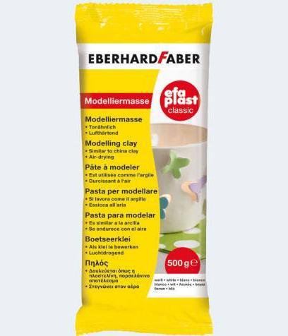 Produktbild EberhardFaber Modelliermasse EFA PLAST Classic 500 g, Weiss