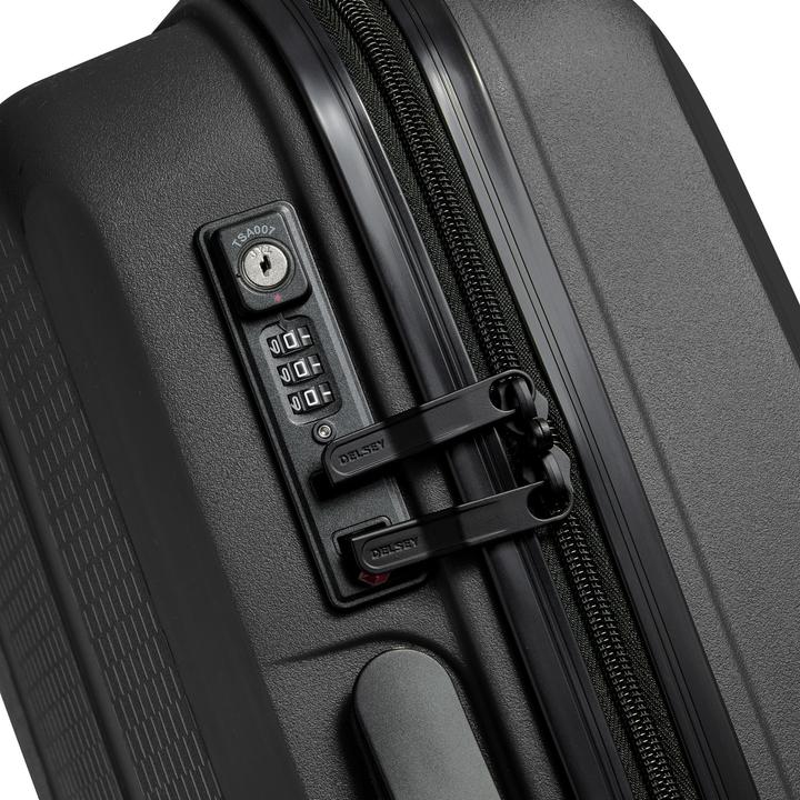 Image du produit Delsey BELMONT PLUS Trolley Hard shell Black 33 L Polypropylène (PP) (33 l, Bagage à main (jusqu'à 50l))