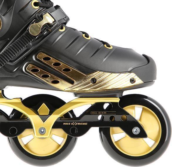 Produktbild Nils Na20006 Schwarz Und Gold Grösse M. 36 Extreme Slalom Inline Skates (36)