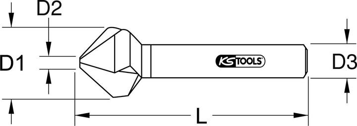 Produktbild KS Tools HSS Co 5 Kegel- und Entgratsenker (12.4 Millimeter)