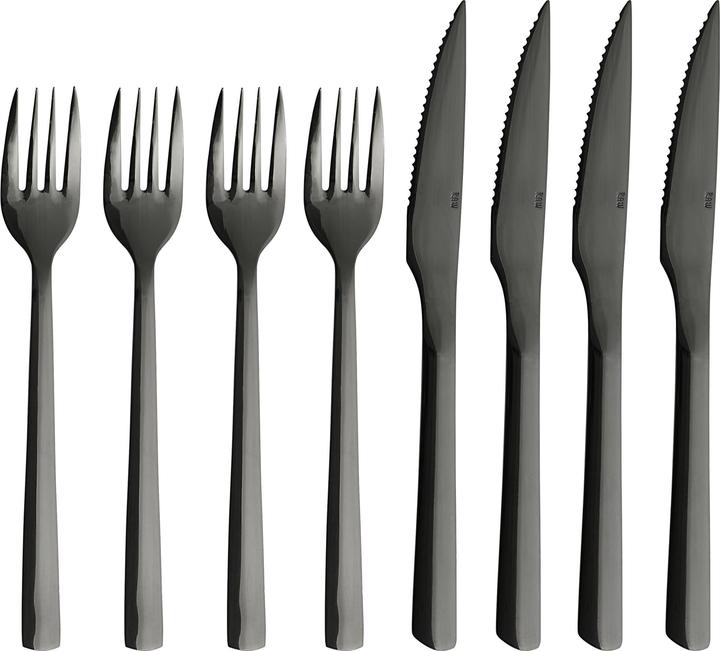 Produktbild RAW Steakset - Dishwasher safe - Black coating - 8 pcs (15516) (8 Stück, Messer)
