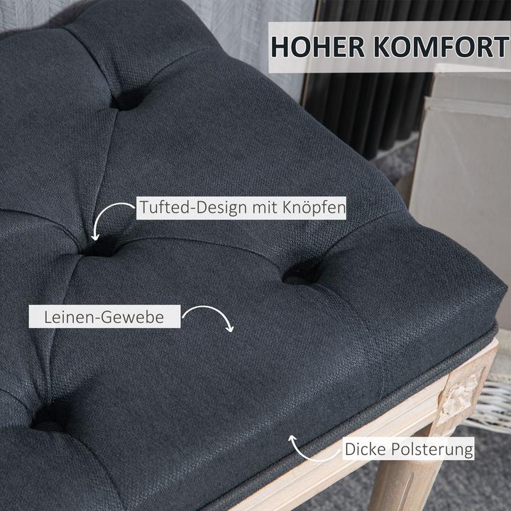 Produktbild Homcom Bettbank mit Knopfheftung (40 cm)