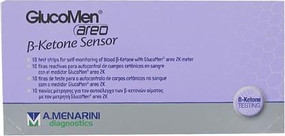 Actual product image Menarini Glucomen Areo Sensor B-Ketone 10 Test Strips by (Test strips)
