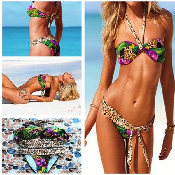 Actual product image Hermex Bikini Victoria Colored Floral Pattern / Size M (M)