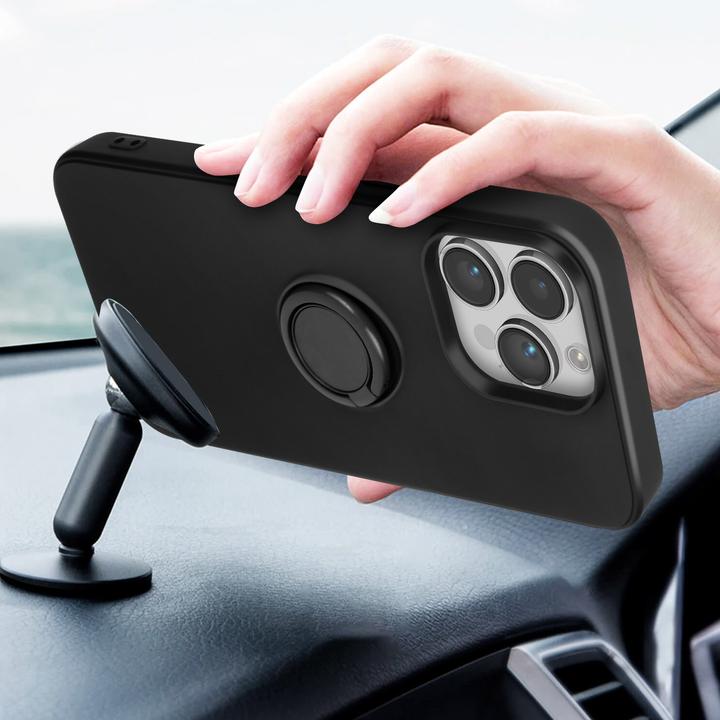 Produktbild Avizar Soft Touch Handyhülle mit Ring-Halterung Series (Apple iPhone 14 Pro Max)