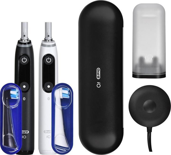 Image du produit Oral-B iO7 Duo Blanc Noir (Brosse à dents oscillo-rotative)