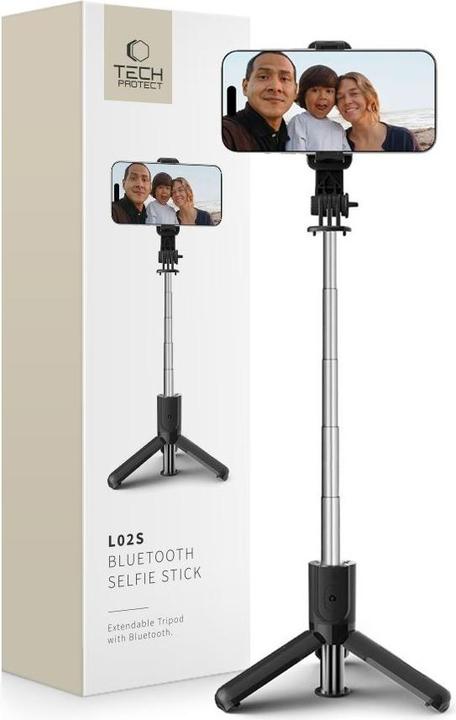 Produktbild Tech-Protect L02S Selfie-Stick mit Stativ bis 72 cm