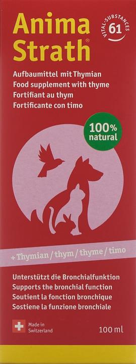 Actual product image Anima-Strath Aufbaumittel mit Thymian (Cat, Dog, 100 ml)