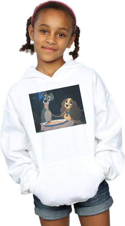 Produktbild Disney Lady And The Tramp Spaghetti Slurp Kapuzenpullover Mädchen (140, 146)