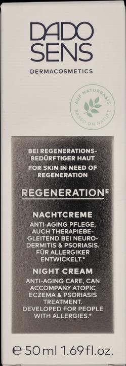 Actual product image Dado Sens REGENERATION E Night Cream - Skin in Need of Regeneration (50 ml, Night cream)