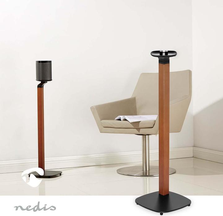 Produktbild Nedis Lautsprecherhalter | Kompatibel mit: Sonos® One SL™ / Sonos® One™ / Sonos® PLAY:1™ | Ständer | (1 Stk., Wandmontage, Höhenverstellbar)