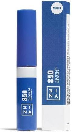 Actual product image 3INA MAKEUP The Color Mascara 850 Blue Mascara with Vegetal Keratin Volume and Lift Travel Size 5.5m (850 - Blue Mini)