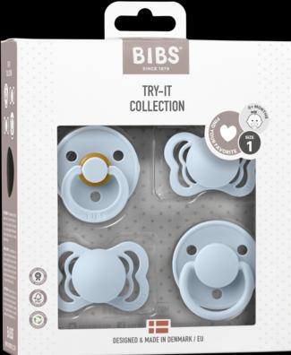 Produktbild Bibs Schnuller Try-It Collection, Baby Blue (4 x, bis 6 Monate)