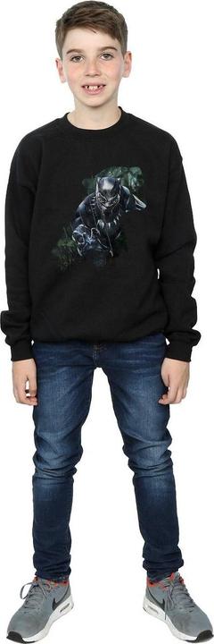 Immagine prodotto Black Felpa in cotone con silhouette selvaggia per ragazzi (140, 146)